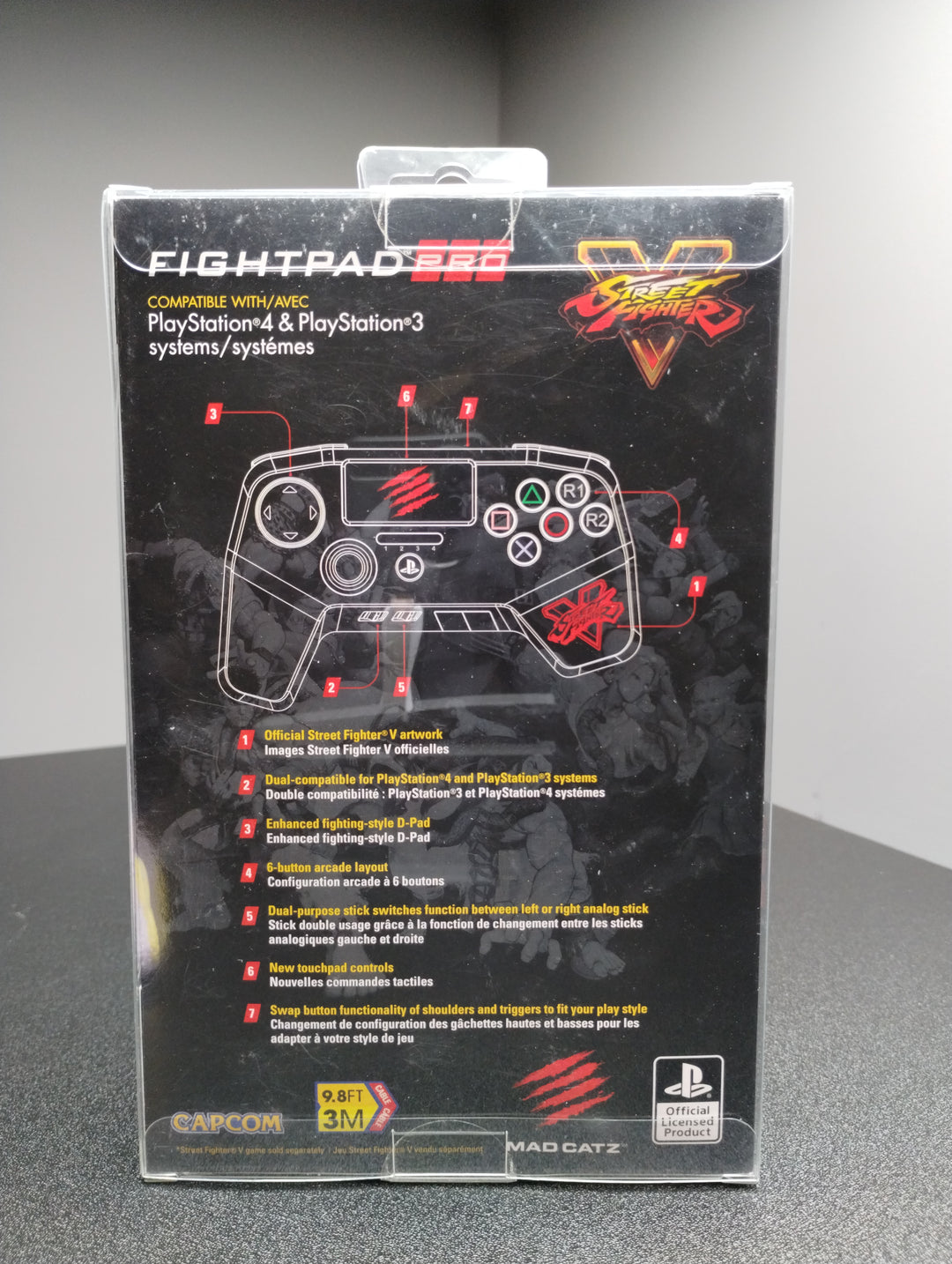 Madcatz Fightpad Pro - Street Fighter 5 - PS3/PS4 Controller