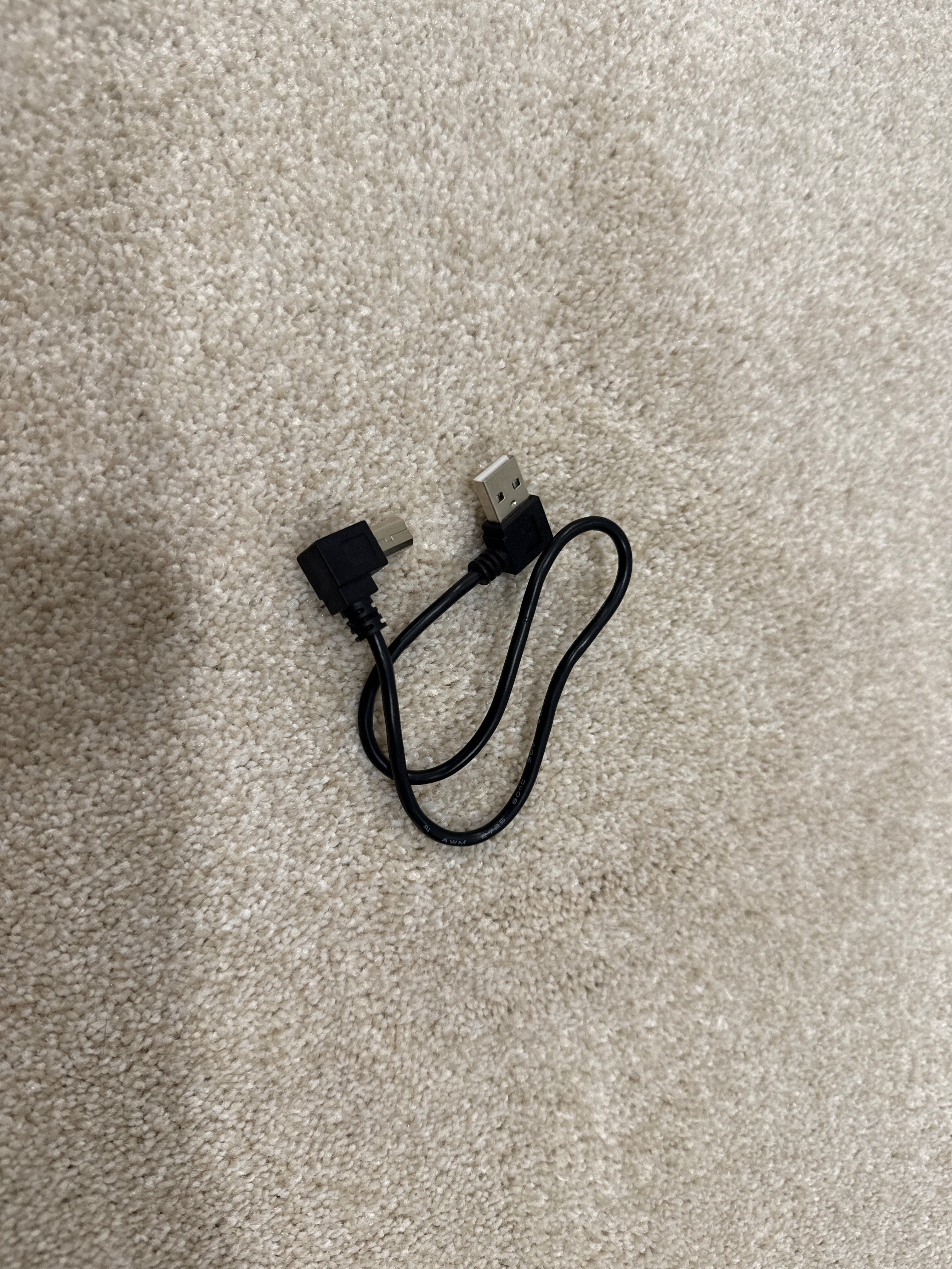 Right Angle USB 2.0 Cable (~13”)