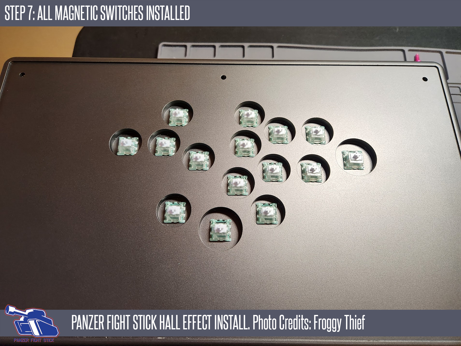 Installing magnetic switches - step 2