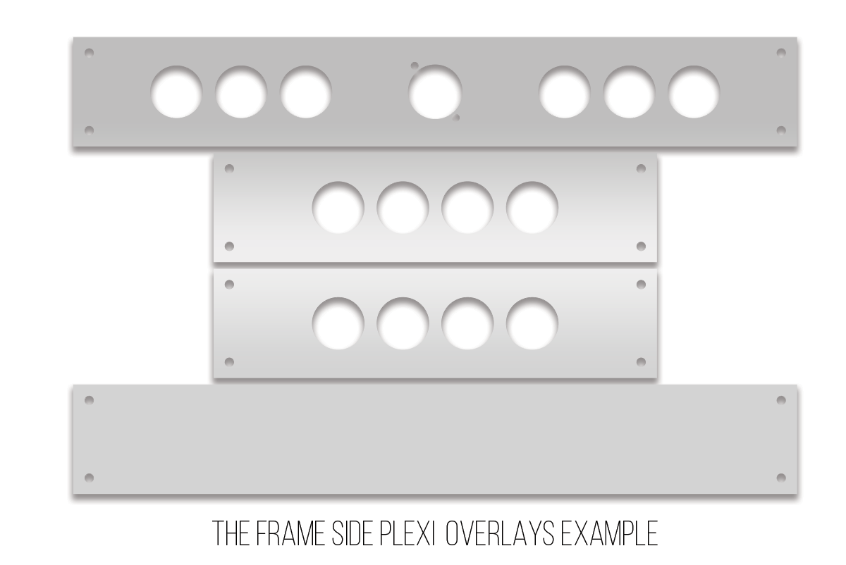 The Frame - Side Plexi Accents (1.5mm) - No Art