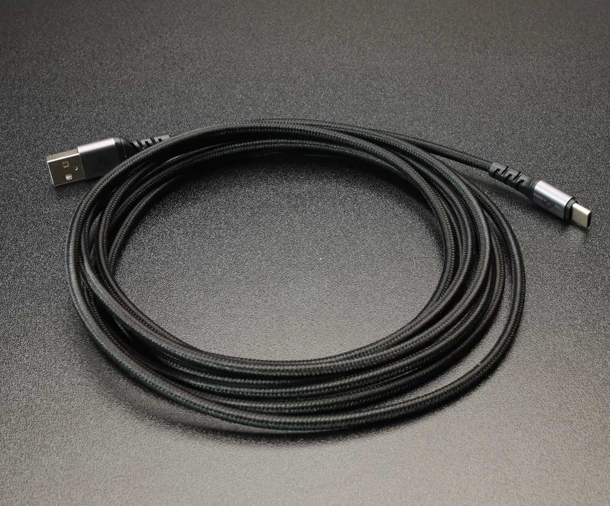 JasensCustoms.com Braided USB C to USB A Cable