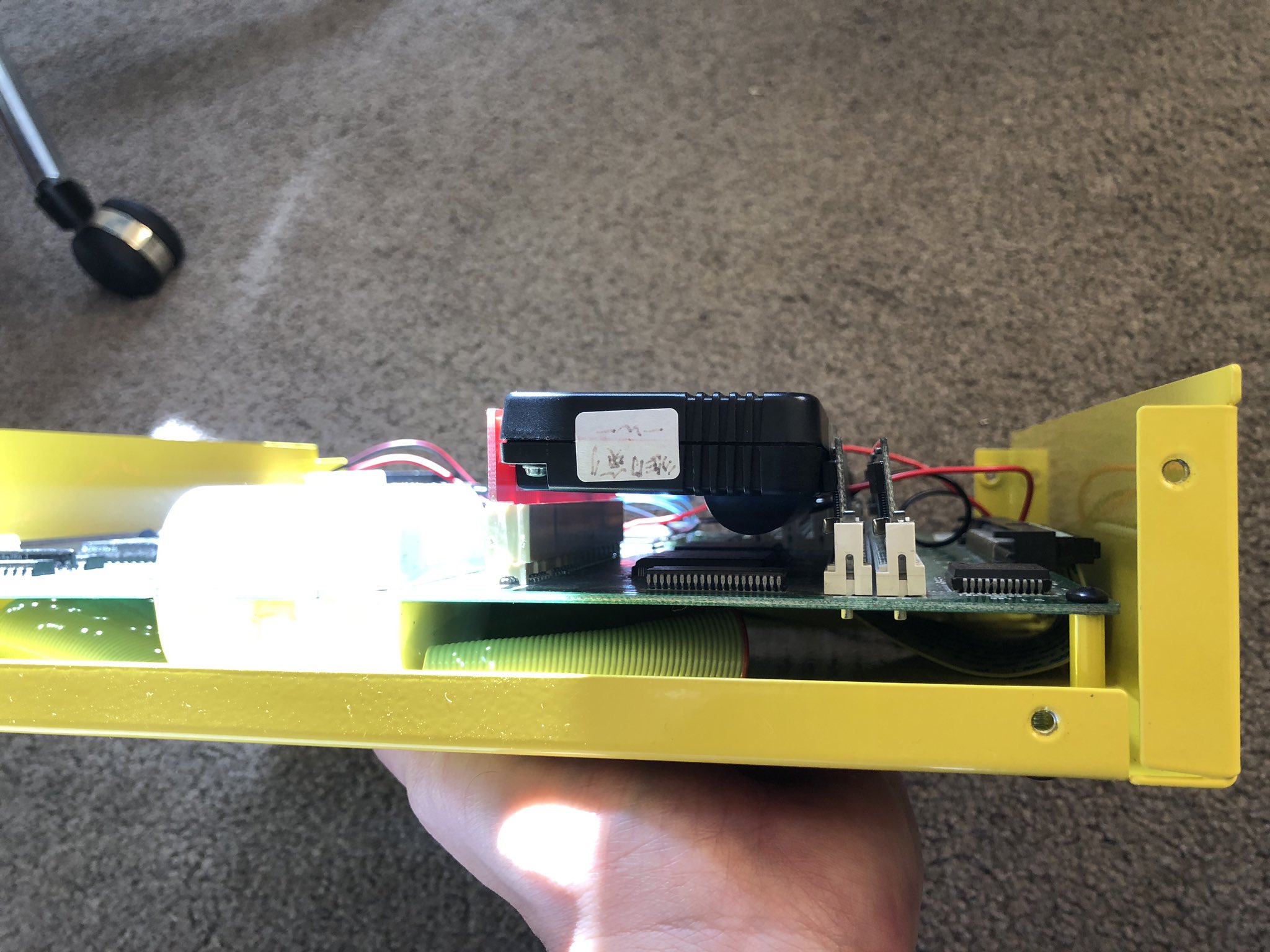 CPS3 BIOS Cart Installed using a Right Angle PCI Adapter.